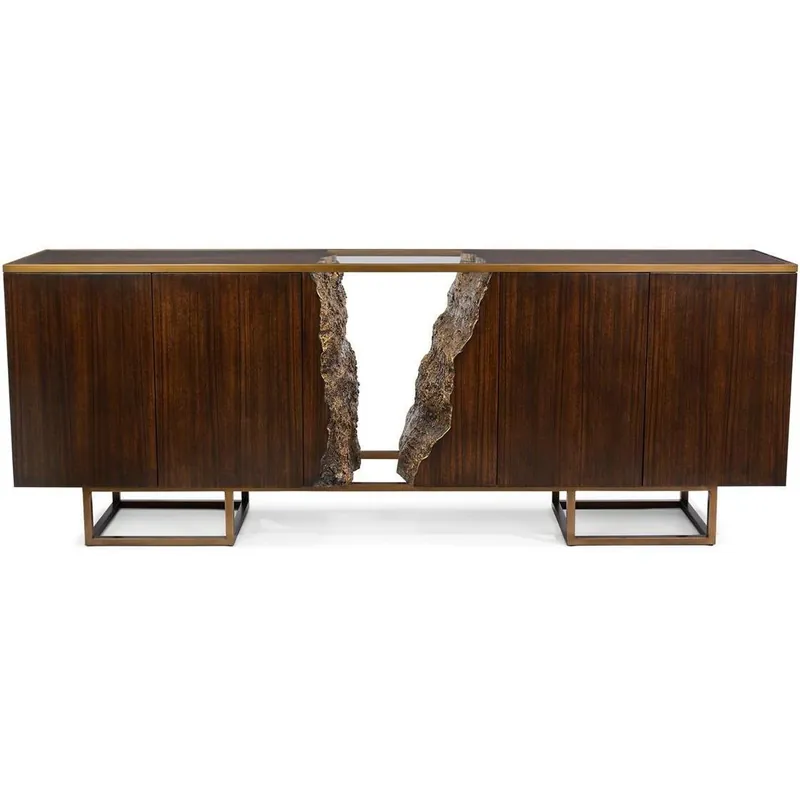 Terra 94.5 X 18.25 inch Credenza, 4 Door Professional Grade