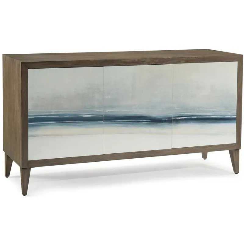 Brand New Carol Benson-Cobb's Enigma 74 X 20 inch Flat Oak Veneer Credenza