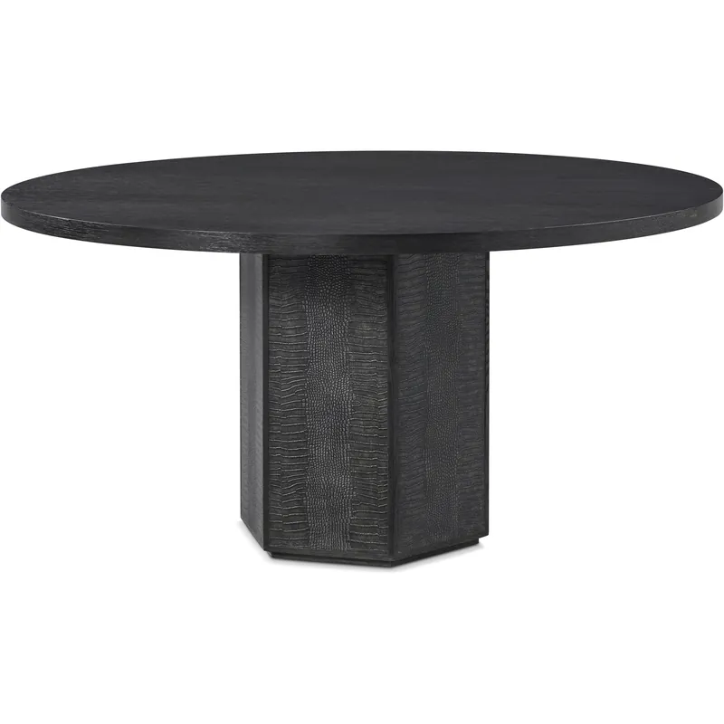 Spencer St. James 60 X 60 inch Onyx Round Dining Table, Wooden with Marble Top Free Delivery