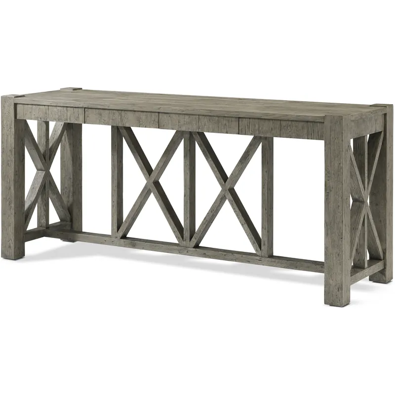 Discount Orlando 80 X 25 inch Grey Echo Oak Bar Console Table, Wooden, Echoes