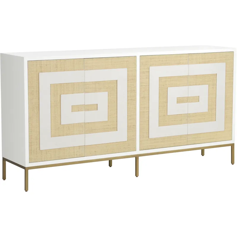 Sloan Street White/Cream Cabinet Special Discount