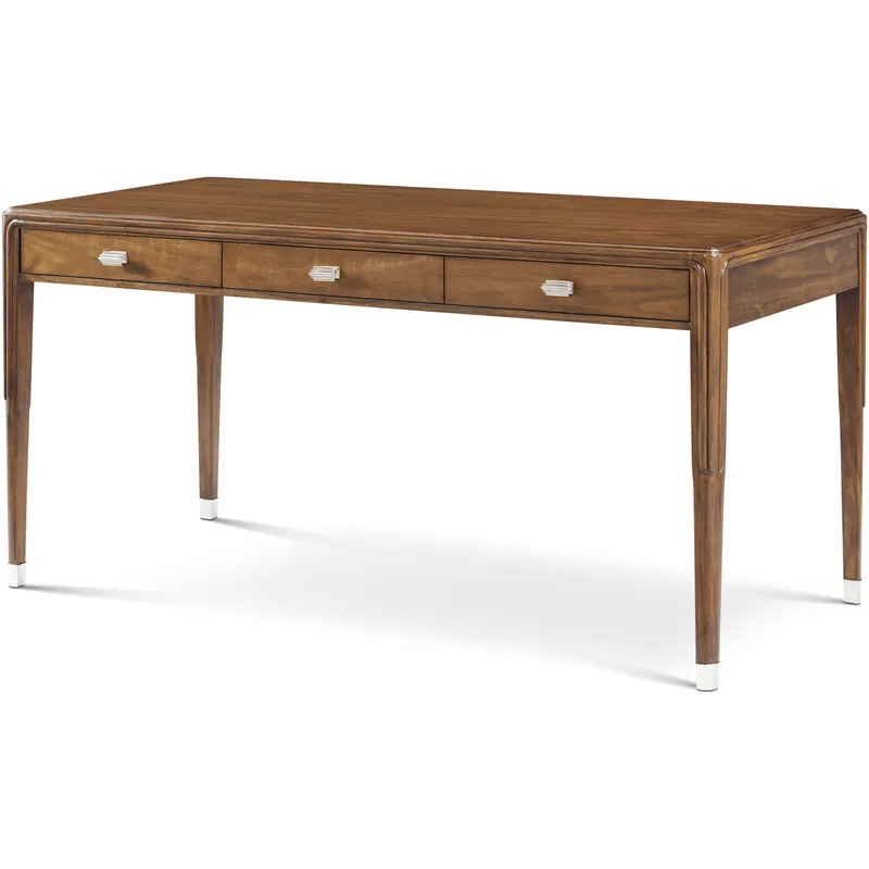 Trending Dorchester 60 X 28 inch Mayfair / Antique White Brass Writing Desk, Wooden