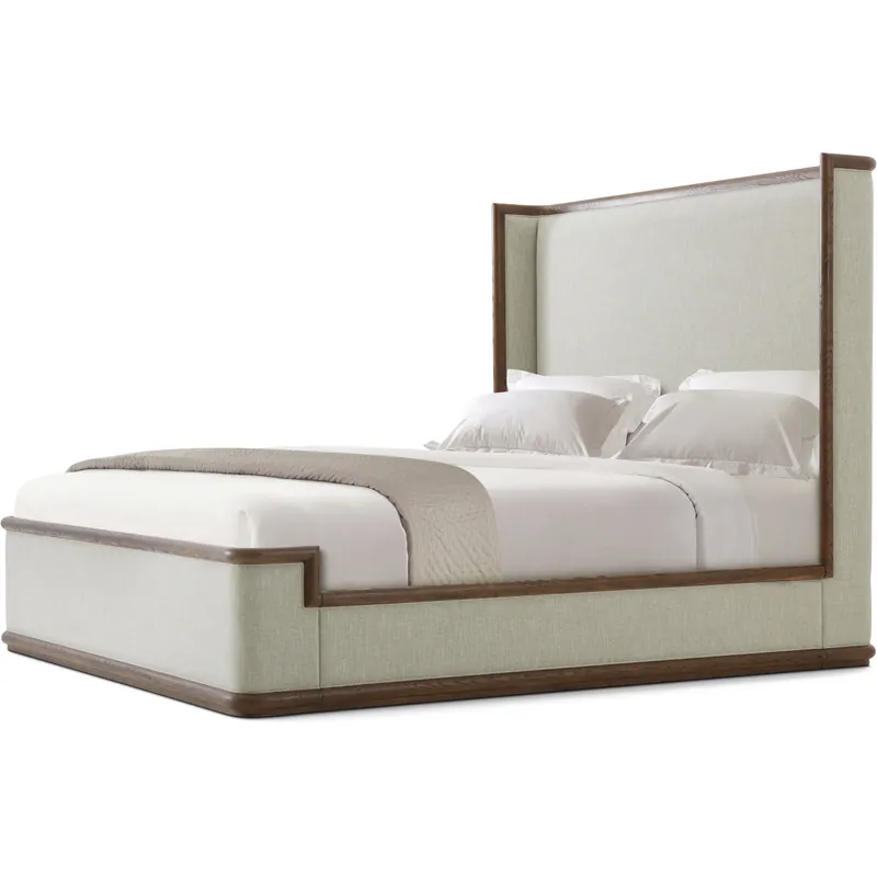 Catalina Earth California King Bed, Wooden, Upholstered Hassle-Free Returns