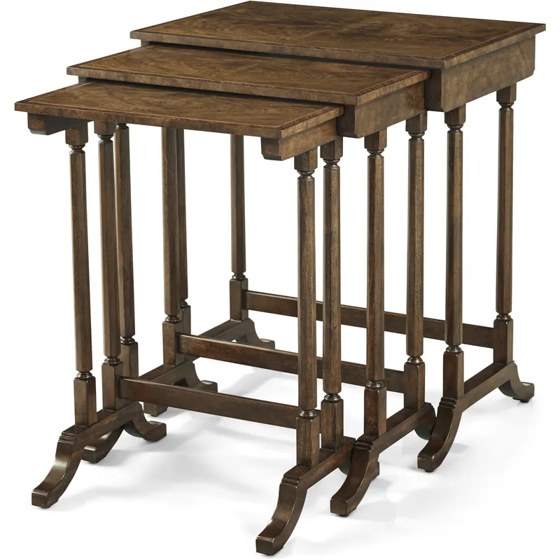 Mega Sale Sloane 27.5 X 24 inch Edwardian Brown Nesting Table, Wooden