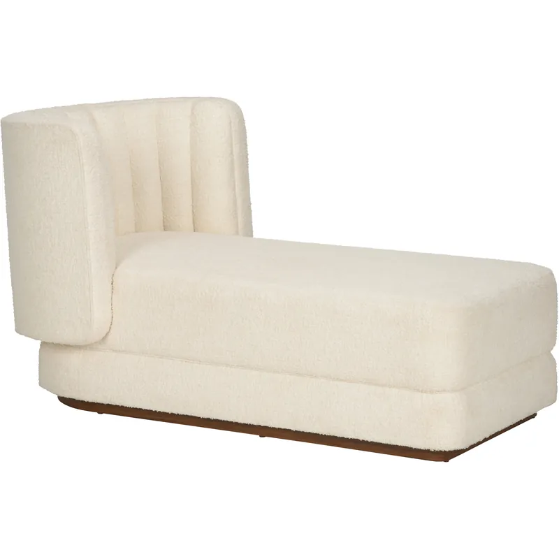 Price Cut Piano White/Cream Chaise