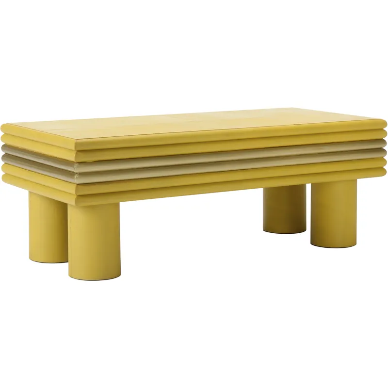 Coulter 48 X 17.75 inch Yellow Cocktail Table Free Returns