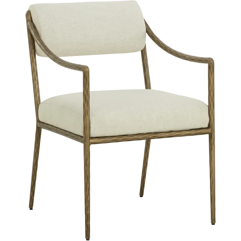 Leticia Geralt Linen Dining Armchair Authentic