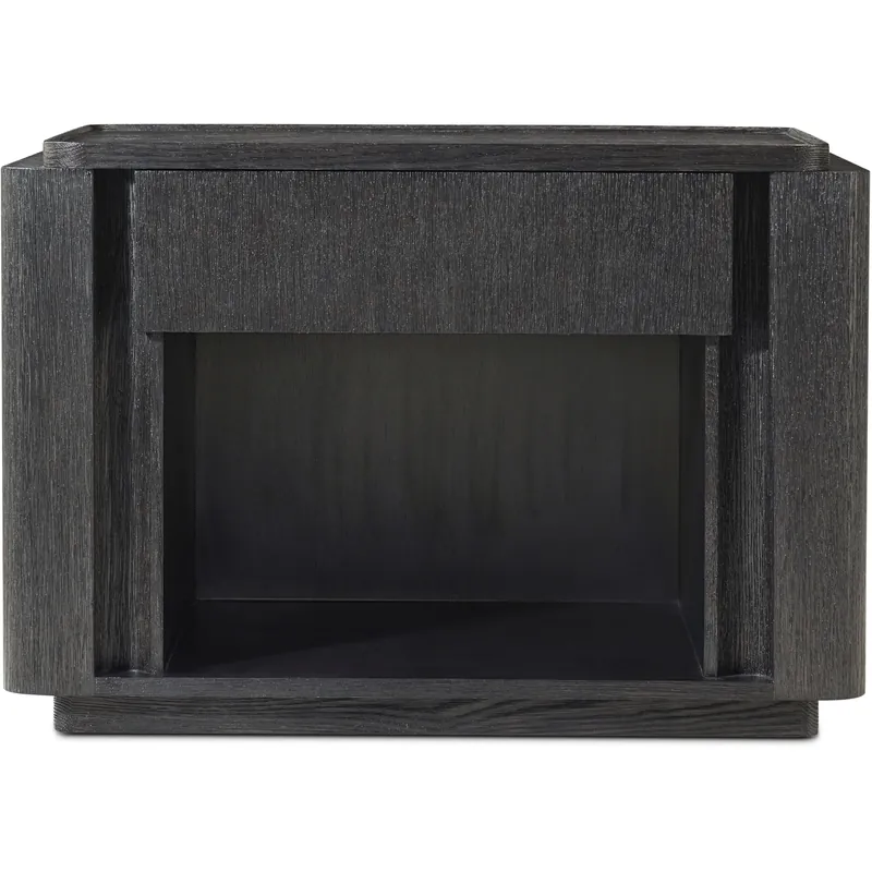 Repose 32 X 22 inch Charcoal Oak Nightstand, Wooden Free Returns