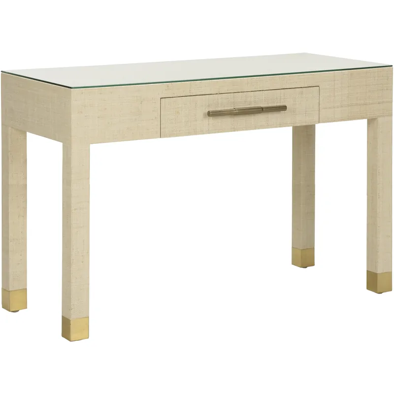 Sophisticate 48 inch White/Cream Console Table Worldwide Shipping