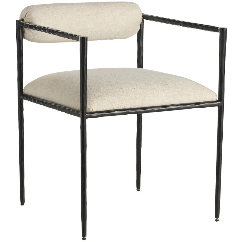 Barbana Oxford White and Natural Iron Chair Factory Price