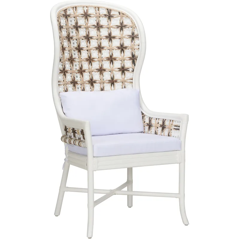Bianco White/Cream and Brown Arm Chair Limited Offer