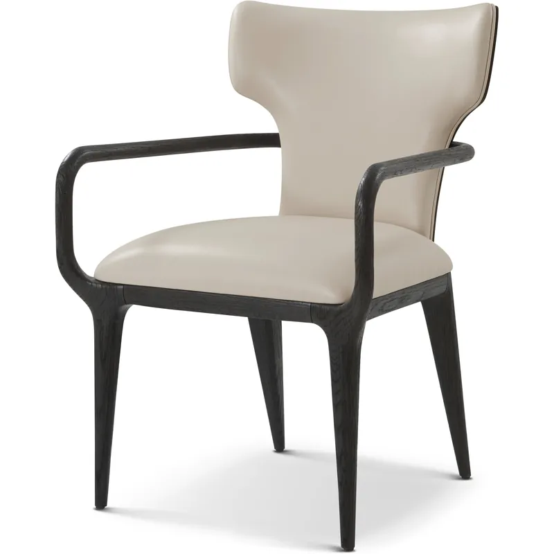 Repose Charcoal Oak Dining Chair, Wooden, Upholstered Fresh Stock