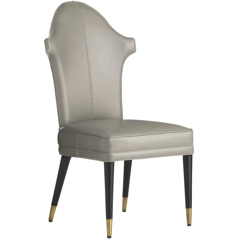 Exclusive Lincoln Morel and Ebony with Antique Brass Dining Chair