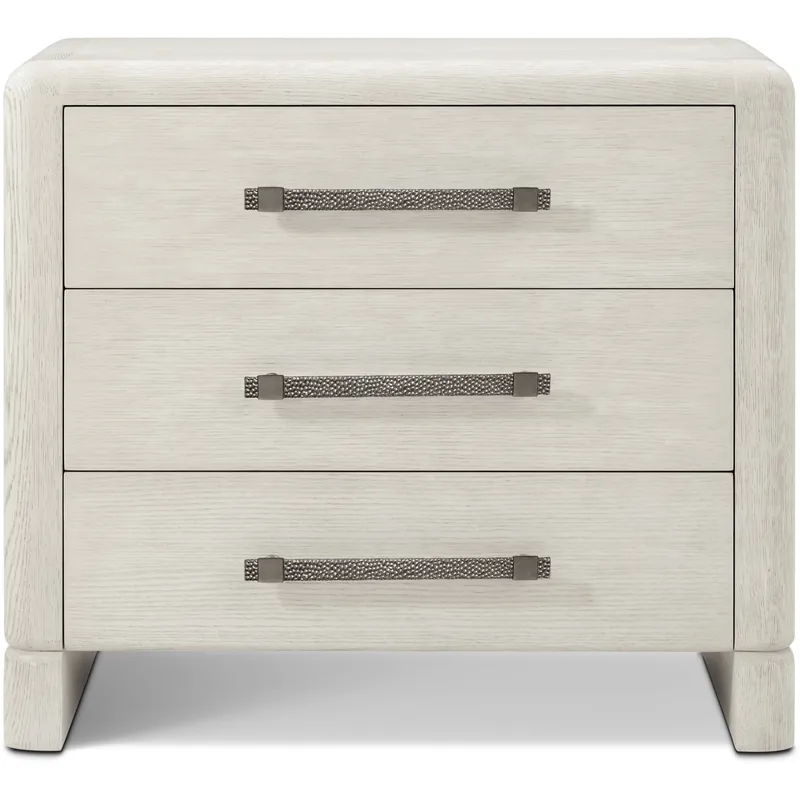 Trusted Brand Luna 32 X 28 inch Cascade Nightstand, Wooden, 3-Drawer