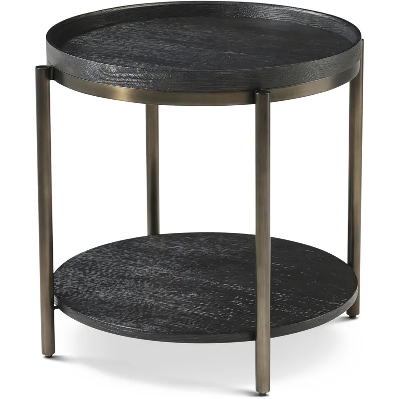 High Quality Repose 24.25 X 24.25 inch Charcoal Oak Side Table