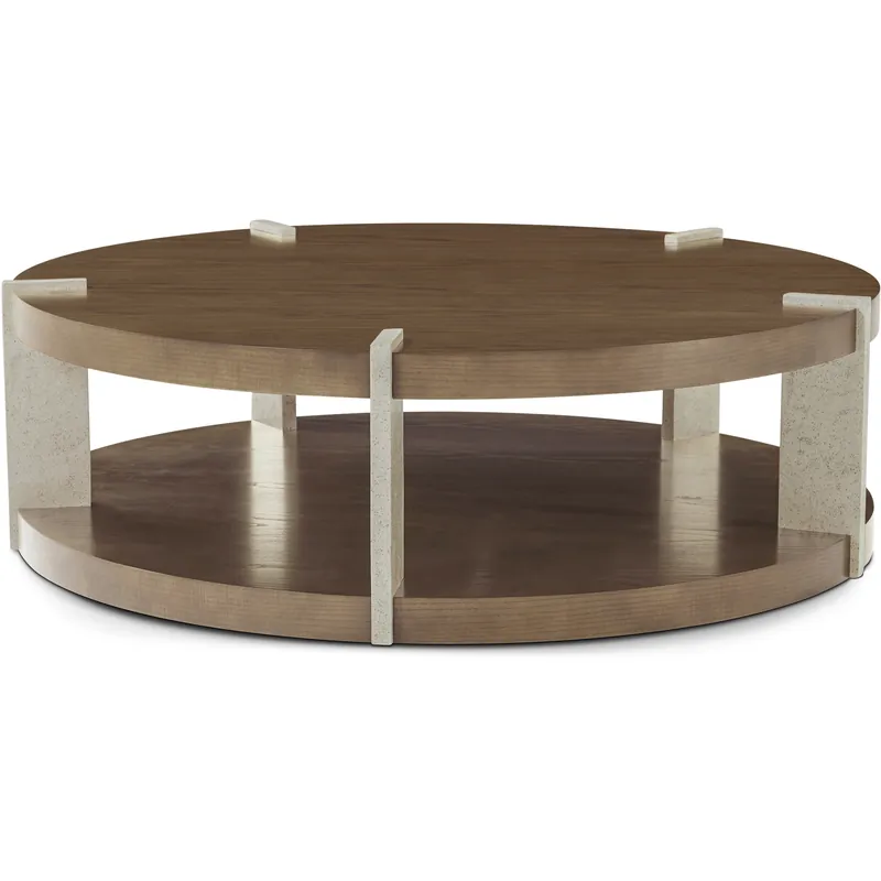 Catalina 54 X 54 inch Earth Cocktail Table, Wooden Limited Edition