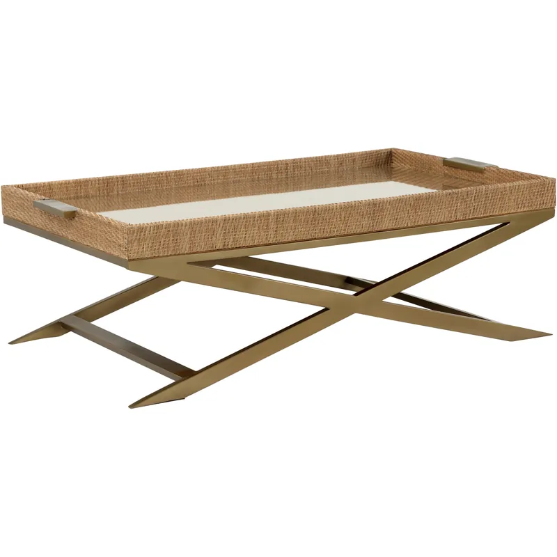 Low Price Vieux Carre 49.5 X 16.25 inch Brown Coffee Table