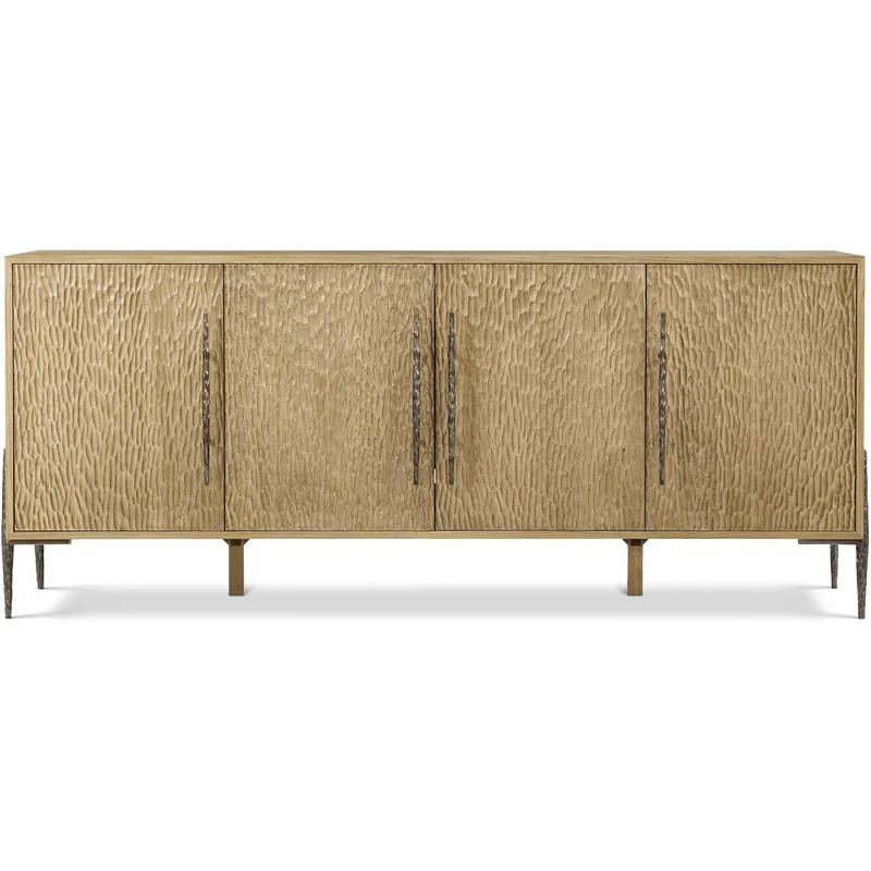 Limited Time Essence 80 inch Blonde Media Cabinet, Wooden