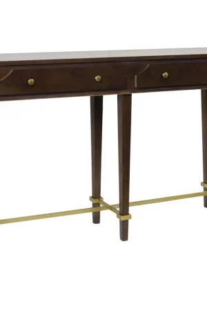 Affordable Albert 56 X 16 inch Dark Caramel and Gold Console table