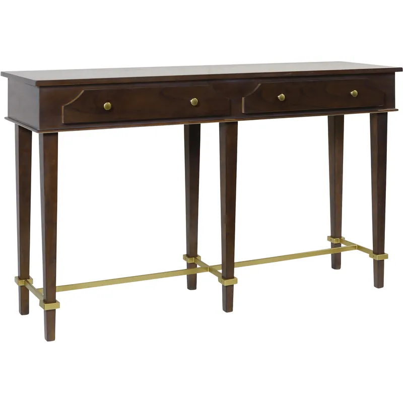 Affordable Albert 56 X 16 inch Dark Caramel and Gold Console table