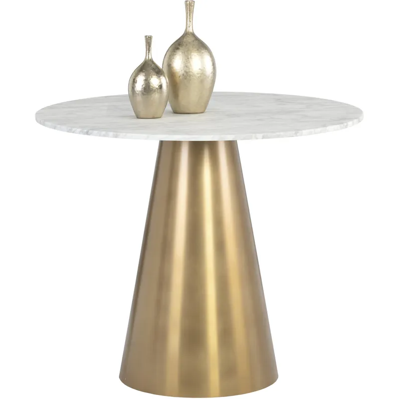 Damon Gold Bistro Table Next Day Delivery