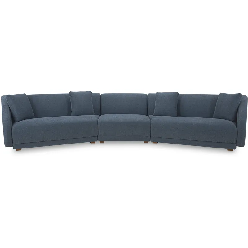 Buy Today Fraser Blue Modular Sectional with Slipper, 3 Piece