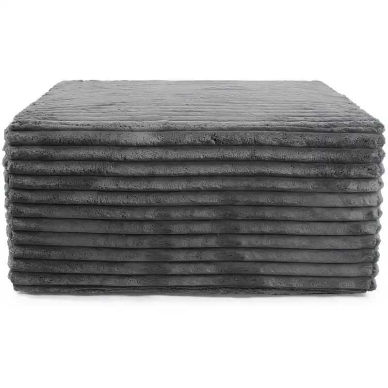 Shar Pei Universal 18 inch Charcoal Ottoman Flash Sale