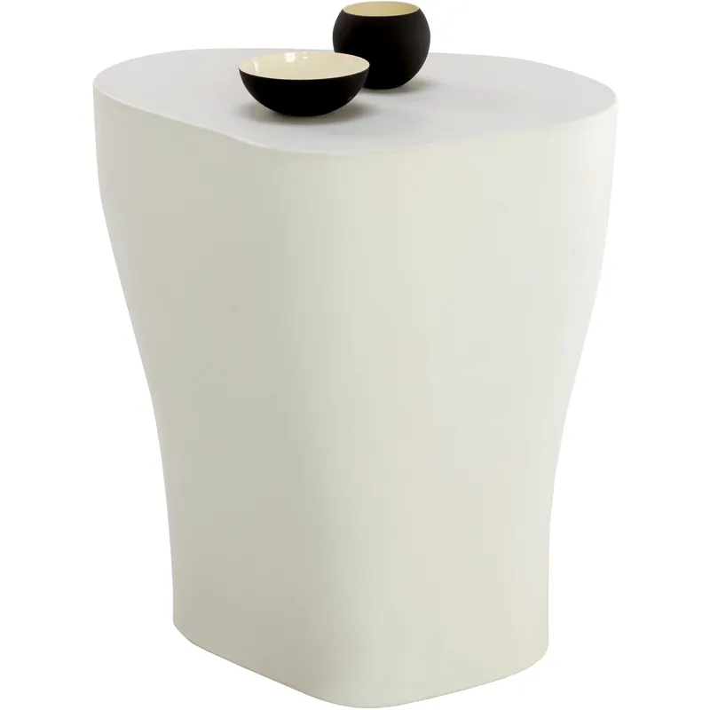 Dali 21.5 X 20 inch White Outdoor End Table, Large Must Have