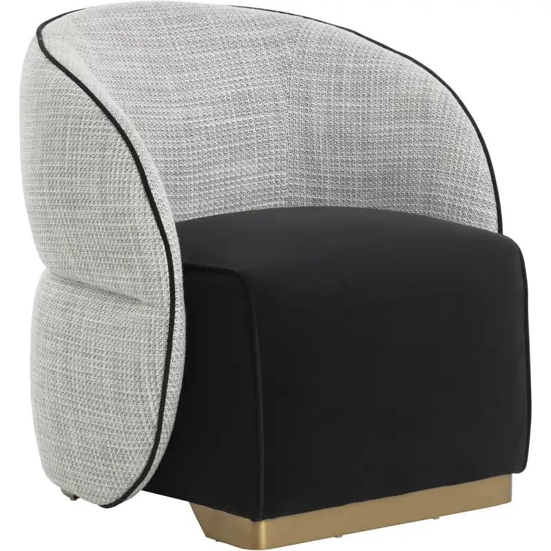 Fatina Abbington Black / Vera White Pepper Lounge Chair Best Price