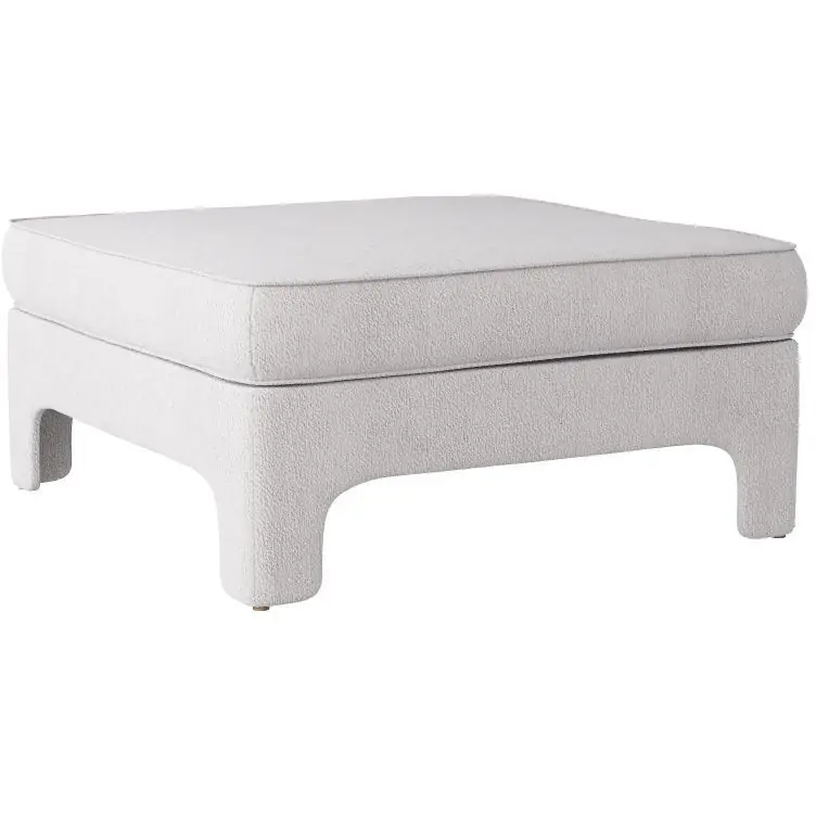 Ava 18 inch Stone Ottoman Free Returns