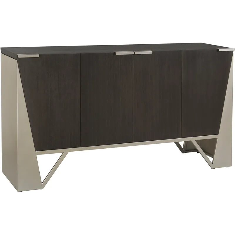 Cameron Gray Brown and Rose Gold Cabinet Worldwide Shipping