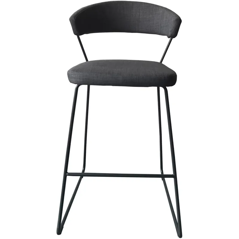 Modern Moe's Home Collection Adria 41 inch Grey Barstool in Dark Grey HK-1021-25 - Open Box