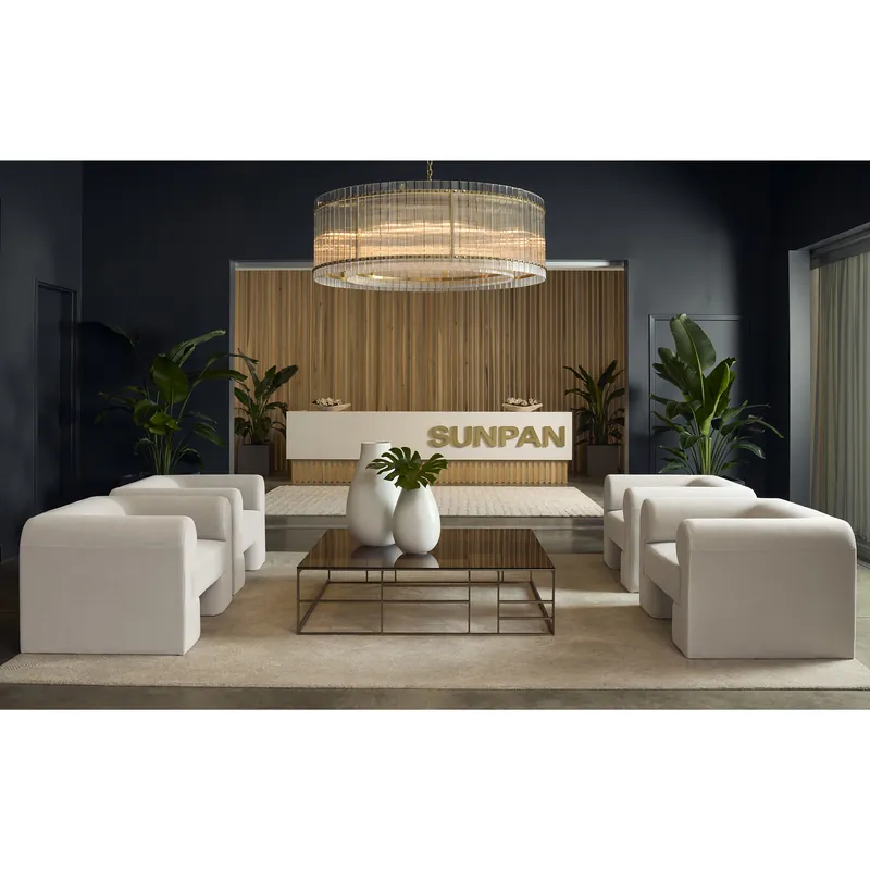 Discount Ionic Meg Taupe Armchair