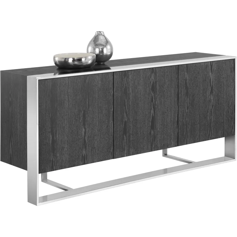 Dalton 70.75 X 17.75 inch Stainless Steel / Grey Sideboard Professional Grade
