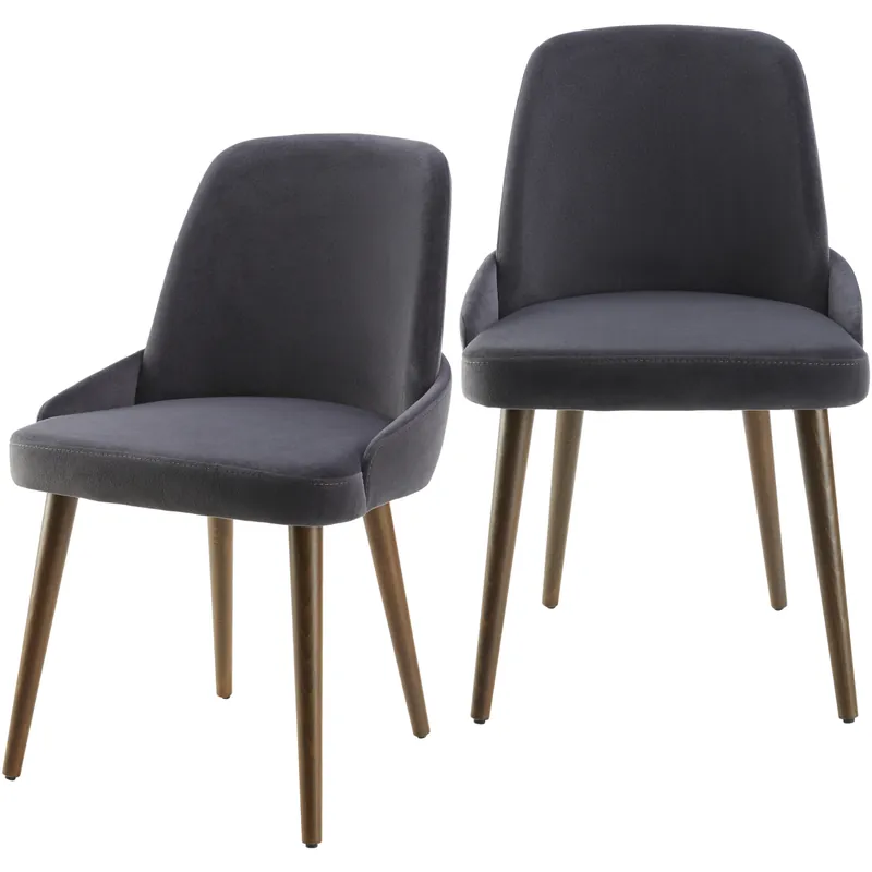 Sale Peregrine Upholstery: Black; Base: Charcoal Dining Chair