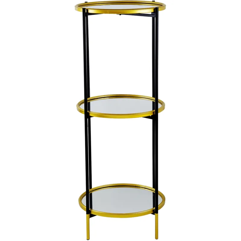 Big Sale Hannes 39.4 X 16.1 X 16.1 inch Black/Gold Shelf