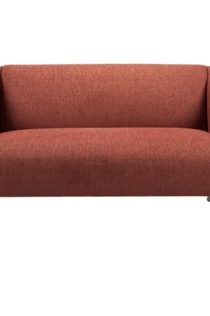 Affordable Findlay Burnt Orange / Dark Brown Sofa in 50