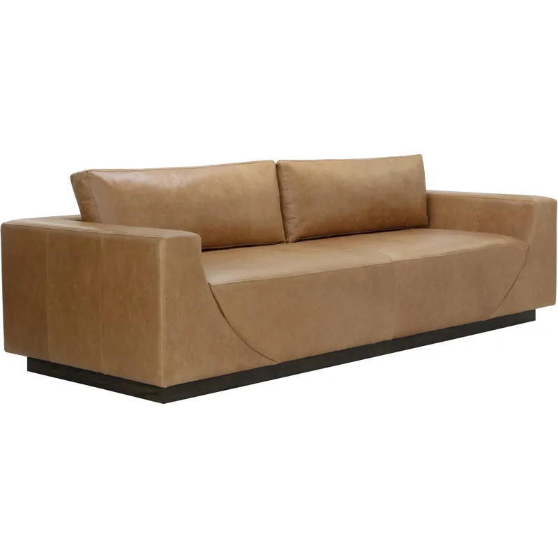 Anakin Dark Brown / Tuscany Cognac Leather Sofa Don’t Miss Out