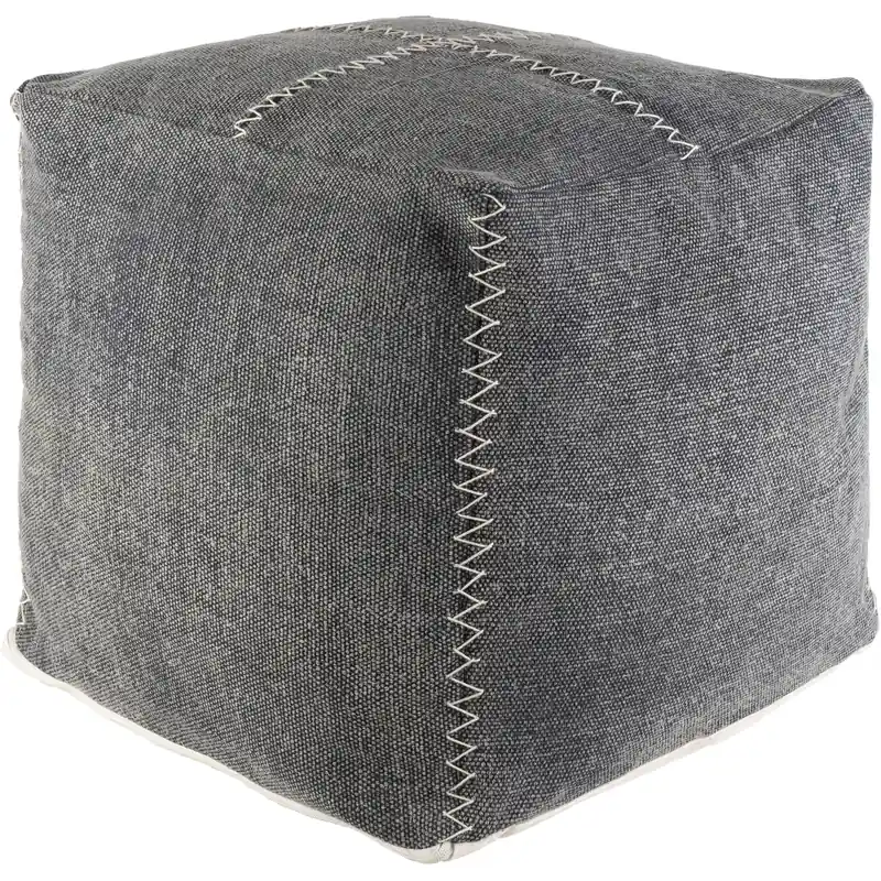 Buy Today Charlie 18 inch Cream Pouf, Cube