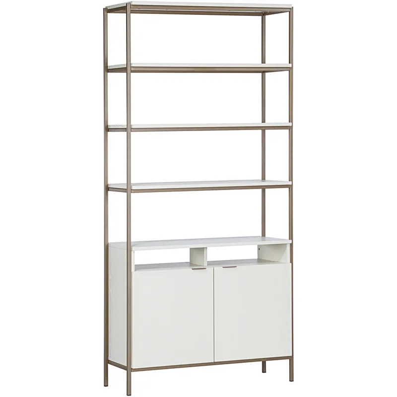 Ambrose Champagne Gold / Cream Modular Bookcase, Large Hot Deal
