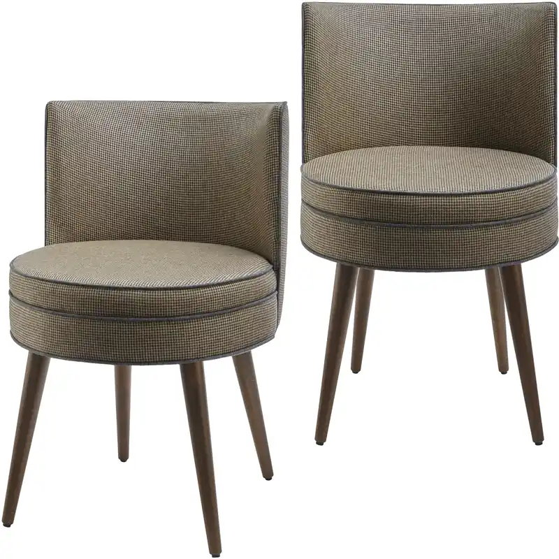Latest Gabby Upholstery: Brown; Base: Tan Dining Chair