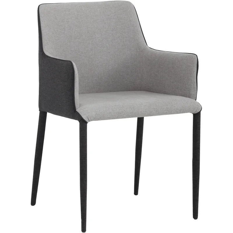 Renee Armour Grey / Dark Slate Dining Armchair Last Chance