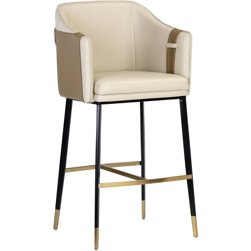 Carter 43 inch Napa Beige / Napa Tan Barstool Buy Direct