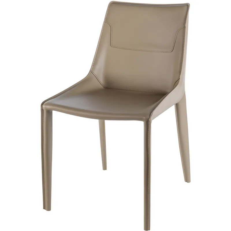 Hanks Upholstery: Light Brown; Base: Taupe Dining Chair Fan Favorite