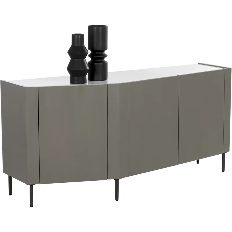 Best Seller Simmons 56 X 19 inch Grey / Black Sideboard