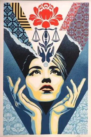 Special Discount ▷ Uplift Justice by Shepard Fairey (Obey), 2025 | Screen print