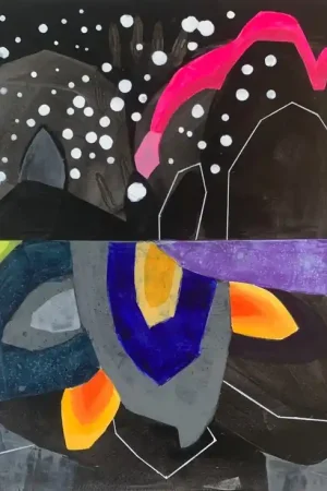 ▷ Snow (Paradise Garden) by Anna Masiul-Gozdecka, 2022 | Acrylic Painting High Quality