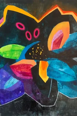 ▷ Night (Paradise Garden) by Anna Masiul-Gozdecka, 2022 | Acrylic Painting Factory Price