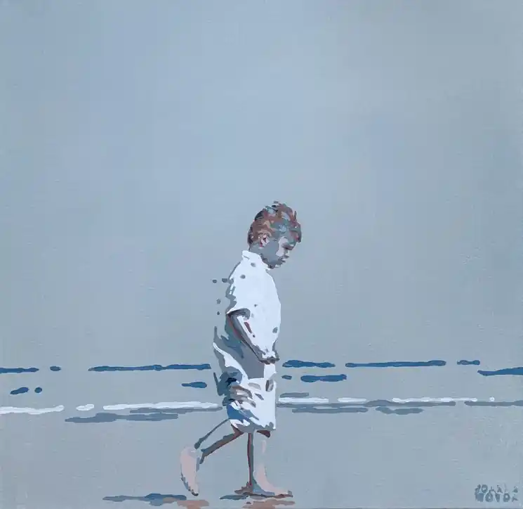 ▷ A walk by Joanna Woyda, 2024 | Acrylic Painting Reduced Price