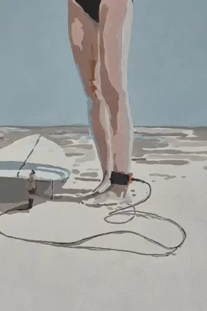 ▷ Suntanning (Beach cycle) (1) by Joanna Woyda, 2025 | Acrylic Painting Handmade
